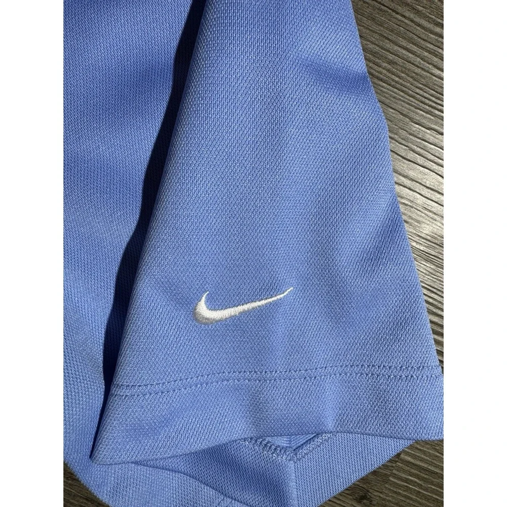 Nike Golf Dri-FIT Men's Large Blue Polo Shirt Short Sleeve JDRF Golf